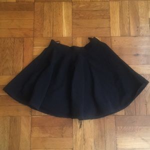 Black mini skirt